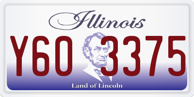 IL license plate Y603375