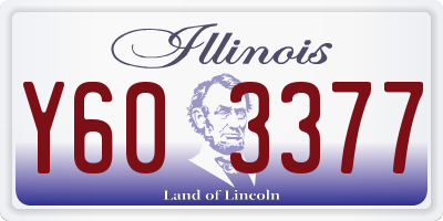IL license plate Y603377