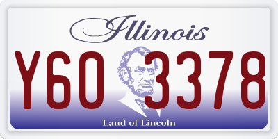 IL license plate Y603378