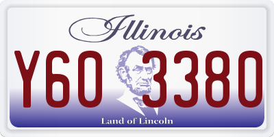 IL license plate Y603380