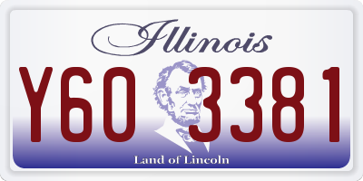 IL license plate Y603381