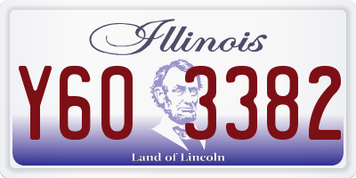 IL license plate Y603382