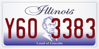 IL license plate Y603383