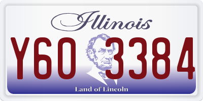 IL license plate Y603384