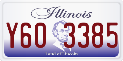 IL license plate Y603385