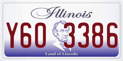IL license plate Y603386