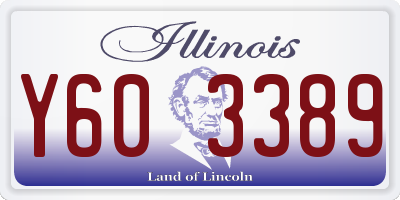 IL license plate Y603389