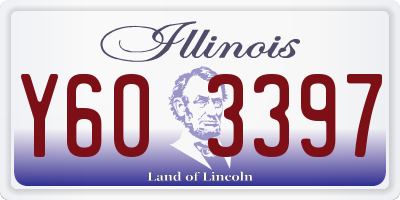 IL license plate Y603397