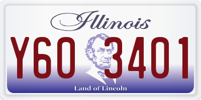 IL license plate Y603401