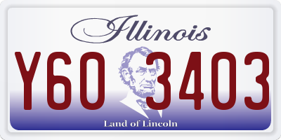 IL license plate Y603403