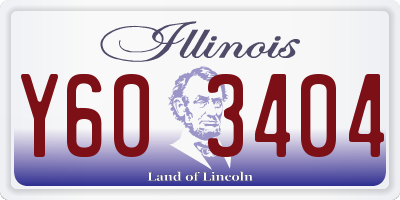 IL license plate Y603404