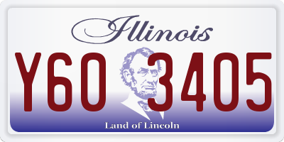 IL license plate Y603405