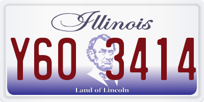 IL license plate Y603414