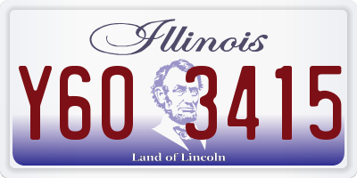 IL license plate Y603415