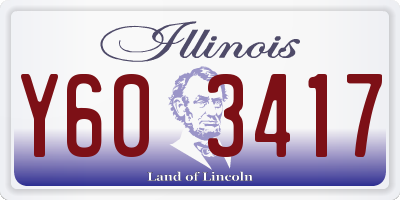 IL license plate Y603417