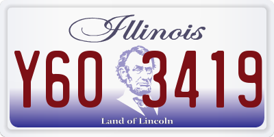 IL license plate Y603419