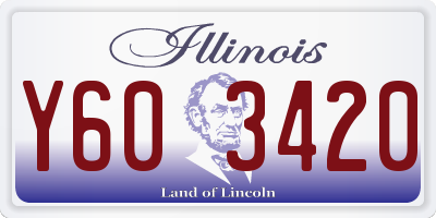 IL license plate Y603420