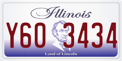 IL license plate Y603434