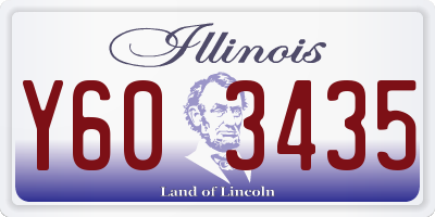 IL license plate Y603435