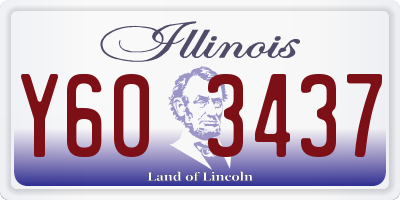 IL license plate Y603437