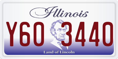 IL license plate Y603440