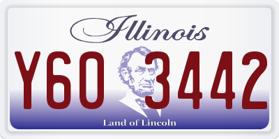 IL license plate Y603442