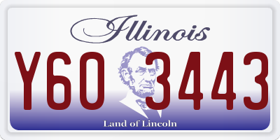 IL license plate Y603443