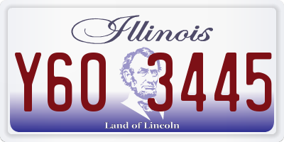 IL license plate Y603445