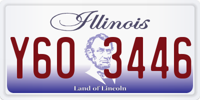 IL license plate Y603446