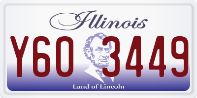 IL license plate Y603449