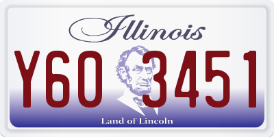IL license plate Y603451