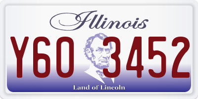 IL license plate Y603452