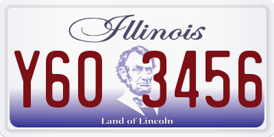 IL license plate Y603456