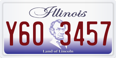 IL license plate Y603457
