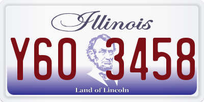 IL license plate Y603458