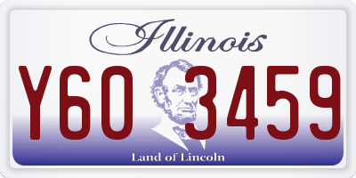 IL license plate Y603459