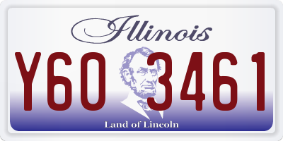 IL license plate Y603461