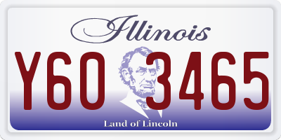 IL license plate Y603465