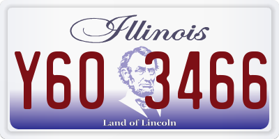 IL license plate Y603466