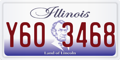 IL license plate Y603468