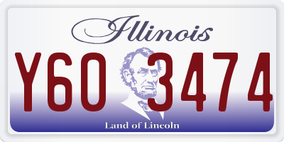 IL license plate Y603474