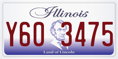 IL license plate Y603475