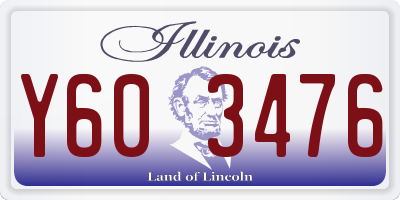IL license plate Y603476