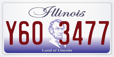 IL license plate Y603477