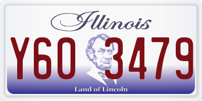 IL license plate Y603479