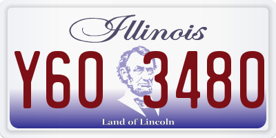 IL license plate Y603480