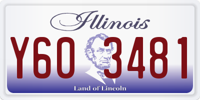 IL license plate Y603481