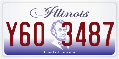 IL license plate Y603487