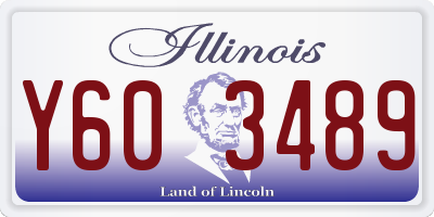 IL license plate Y603489
