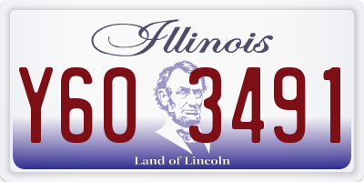 IL license plate Y603491